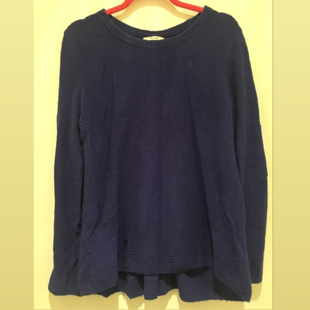 Madewell Royal Blue ZIP Sweater